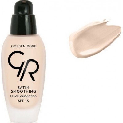 Golden Rose Satin Smoothing Fluid Foundation 24 SPF15 34ml