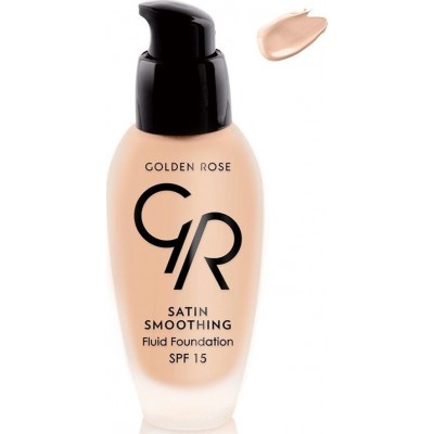 Golden Rose Satin Smoothing Fluid Foundation 28 SPF15 34ml