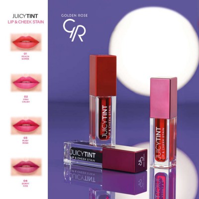 Golden Rose Juicy Tint Lip & Cheek Stain 03 Ruby Rose