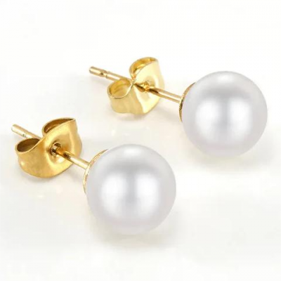 Γυναικεία Σκουλαρίκια Ατσάλινα σε Χρυσό Χρώμα