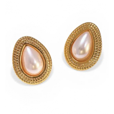 Γυναικεία Σκουλαρίκια Ατσάλινα σε Χρυσό Χρώμα