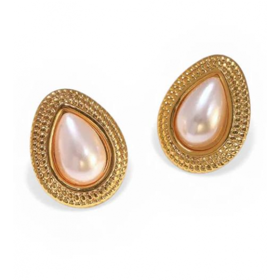 Γυναικεία Σκουλαρίκια Ατσάλινα σε Χρυσό Χρώμα