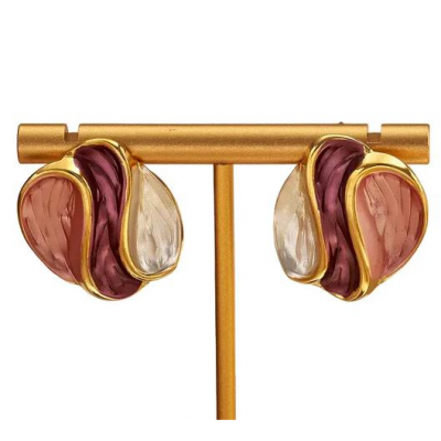 Γυναικεία Σκουλαρίκια Ατσάλινα σε Χρυσό Χρώμα