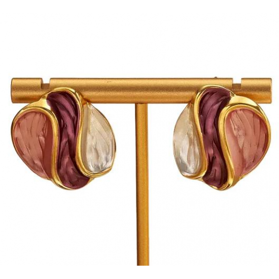 Γυναικεία Σκουλαρίκια Ατσάλινα σε Χρυσό Χρώμα