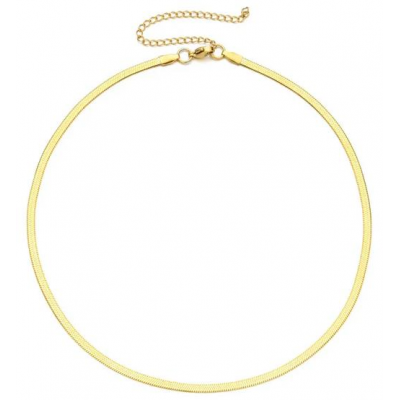 Γυναικείο Κολιέ Ατσάλινο σε Χρυσό Χρώμα