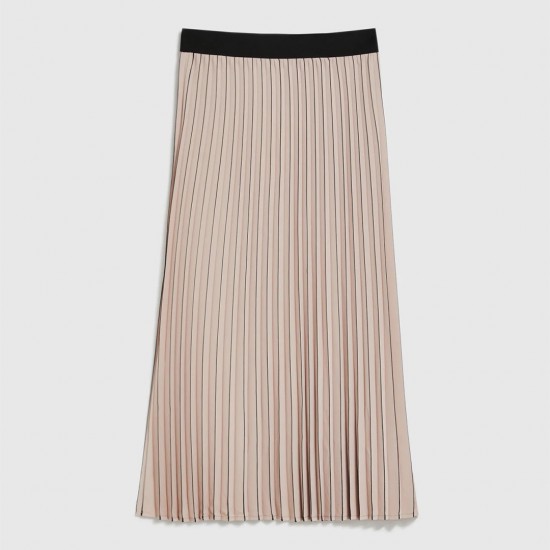 Γυναικεία Φούστα σε Χρώμα Μπεζ Moodo