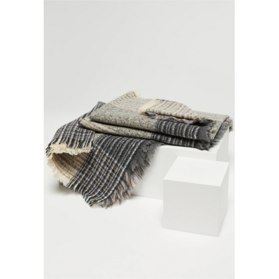 Γυναικείο Κασκόλ σε Γκρι Χρώμα Moodo