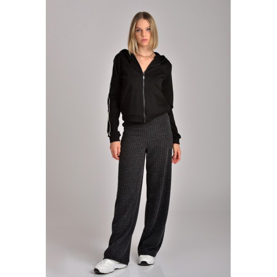 Γυναικεία Παντελόνα Ζακάρ σε Χρώμα Ανθρακί Paranoia
