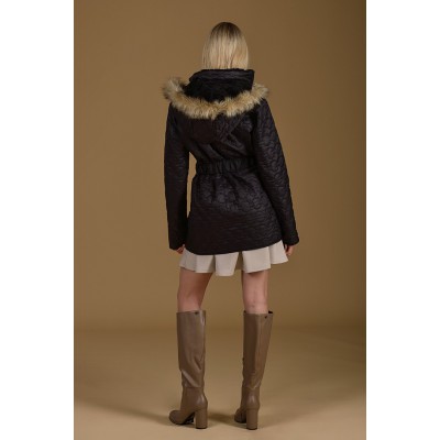 Γυναικείο Μπουφάν σε Μαύρο Χρώμα Paranoia