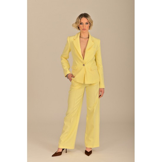 Γυναικείο Σακάκι σε Χρώμα Κίτρινο Paranoia