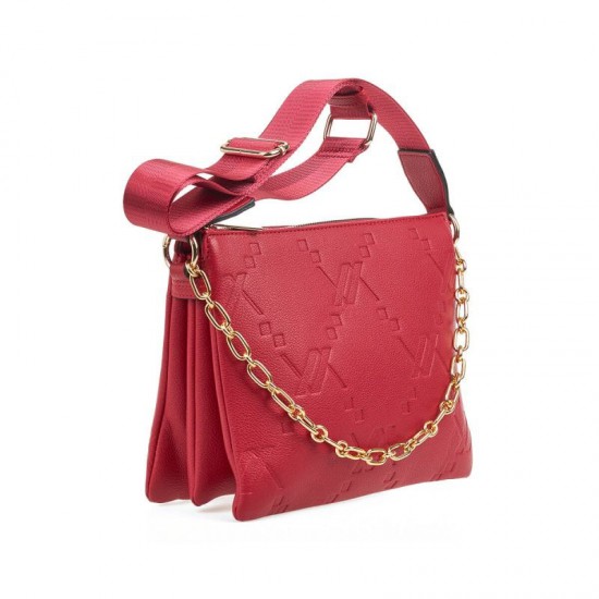 Γυναικεία Τσάντα Χιαστί σε Κόκκινο Χρώμα Verde 16-7576