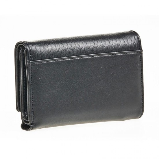 Γυναικείο Πορτοφόλι Verde σε Μαύρο Χρώμα 18-1369