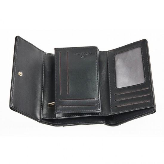 Γυναικείο Πορτοφόλι Verde σε Μαύρο Χρώμα 18-1369
