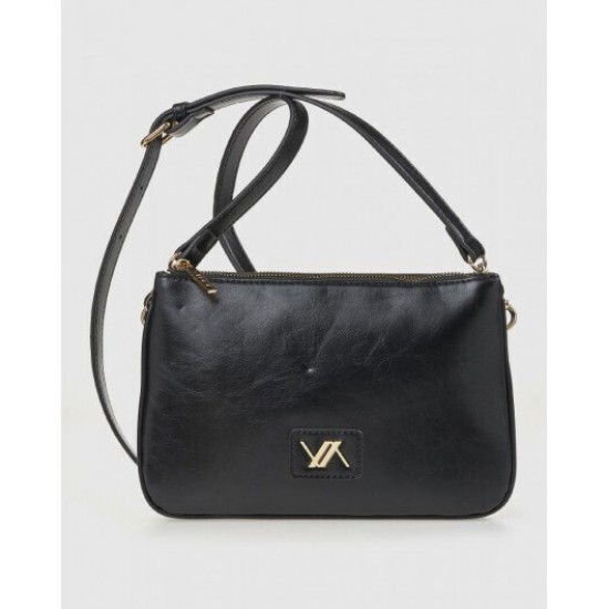 Γυναικεία Τσάντα Χιαστί σε Μαύρο Χρώμα Verde 16-8112