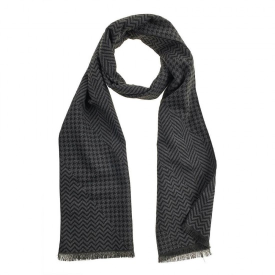 Ανδρικό Κασκόλ σε Μαύρο Χρώμα Verde 59-062