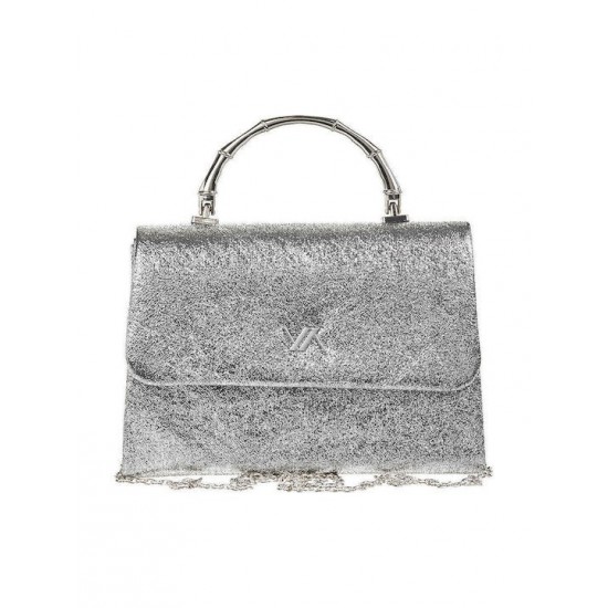 Γυναικεία Τσάντα σε Ασημί Χρώμα Verde 01-1885
