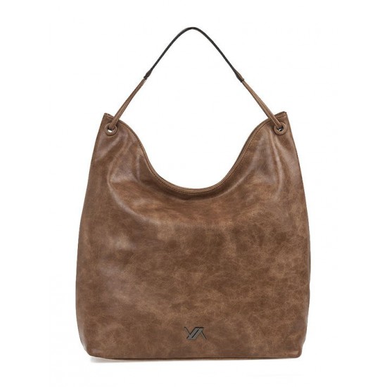 Γυναικεία Τσάντα 'Ωμου σε Μπεζ Χρώμα Verde 16-7608