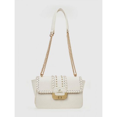 Γυναικεία Τσάντα Χιαστί σε Εκρού Χρώμα Verde 16-7703