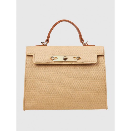 Γυναικεία Τσάντα Xειρός σε Μπεζ Χρώμα Verde 16-7995