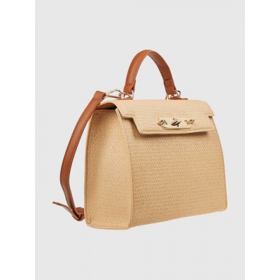 Γυναικεία Τσάντα Xειρός σε Μπεζ Χρώμα Verde 16-7995