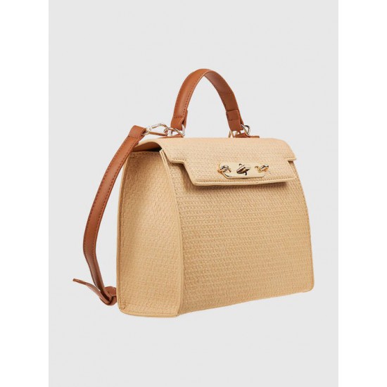 Γυναικεία Τσάντα Xειρός σε Μπεζ Χρώμα Verde 16-7995