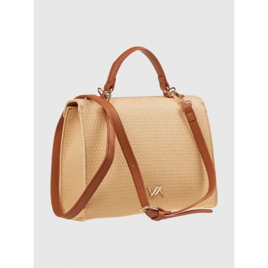 Γυναικεία Τσάντα Xειρός σε Μπεζ Χρώμα Verde 16-7995