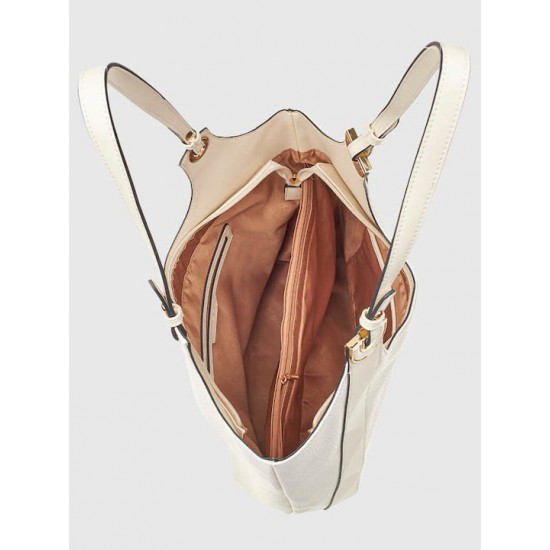 Γυναικεία Τσάντα 'Ωμου σε Εκρού Χρώμα Verde 16-7687