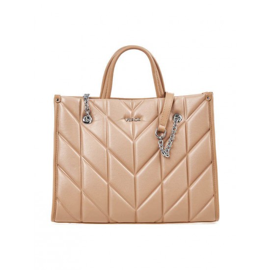 Γυναικεία Τσάντα Xειρός σε Μπεζ Χρώμα Verde 16-7390