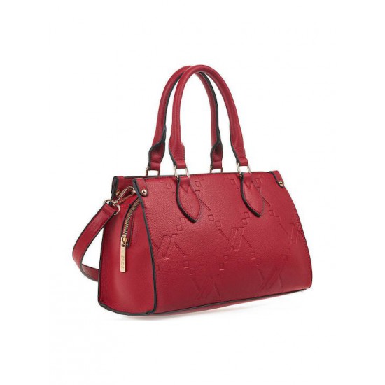 Γυναικεία Τσάντα 'Ωμου σε Κόκκινο Χρώμα Verde 16-7577