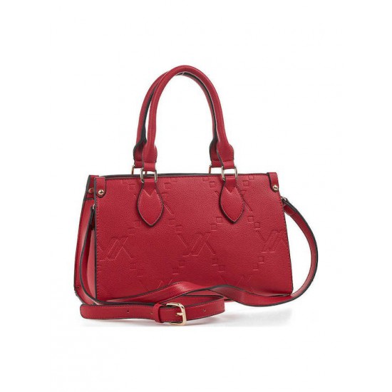 Γυναικεία Τσάντα 'Ωμου σε Κόκκινο Χρώμα Verde 16-7577