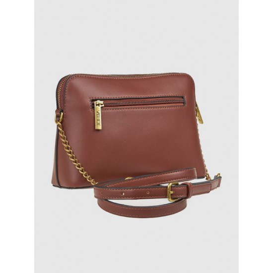 Γυναικεία Τσάντα Χιαστί σε Κάμελ Χρώμα Verde 16-8267