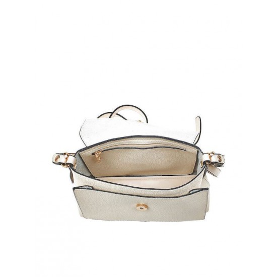 Γυναικεία Τσάντα Χιαστί σε Εκρού Χρώμα Verde 16-7229