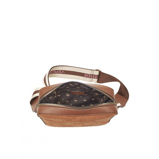 Γυναικεία Τσάντα Χιαστί σε Κάμελ Χρώμα Verde 16-7475