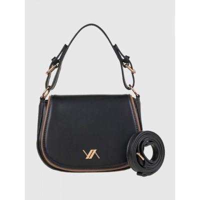 Γυναικεία Τσάντα Χιαστί σε Μαύρο Χρώμα Verde 16-8274