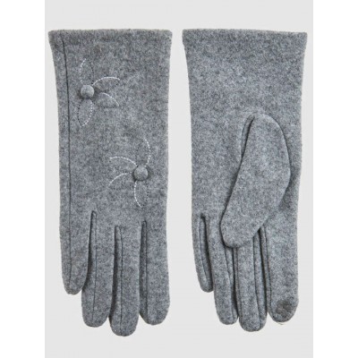 Γυναικεία Πλεκτά Γάντια σε Γκρι Χρώμα Verde 02-0808