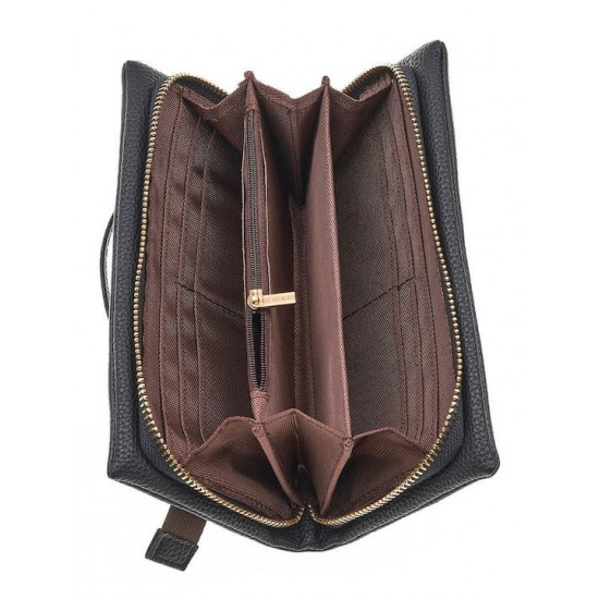 Γυναικείο Πορτοφόλι Verde σε Μαύρο Χρώμα 18-1393