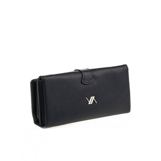 Γυναικείο Πορτοφόλι Verde σε Μαύρο Χρώμα 18-1356