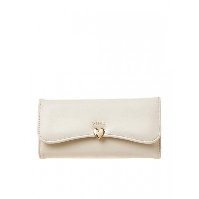 Γυναικείο Πορτοφόλι Verde σε Eκρού Χρώμα 18-1440