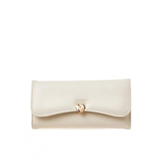 Γυναικείο Πορτοφόλι Verde σε Eκρού Χρώμα 18-1440