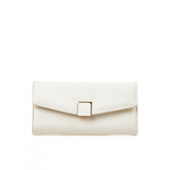 Γυναικείο Πορτοφόλι Verde σε Eκρού Χρώμα 18-1432