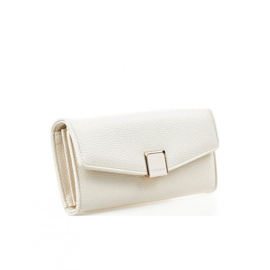 Γυναικείο Πορτοφόλι Verde σε Eκρού Χρώμα 18-1432