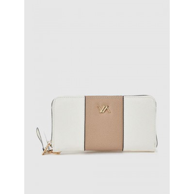 Γυναικείο Πορτοφόλι Verde σε Eκρού Χρώμα 18-1597