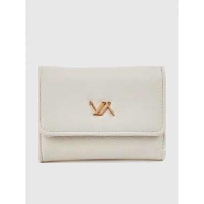 Γυναικείο Πορτοφόλι Verde σε Eκρού Χρώμα 18-1592