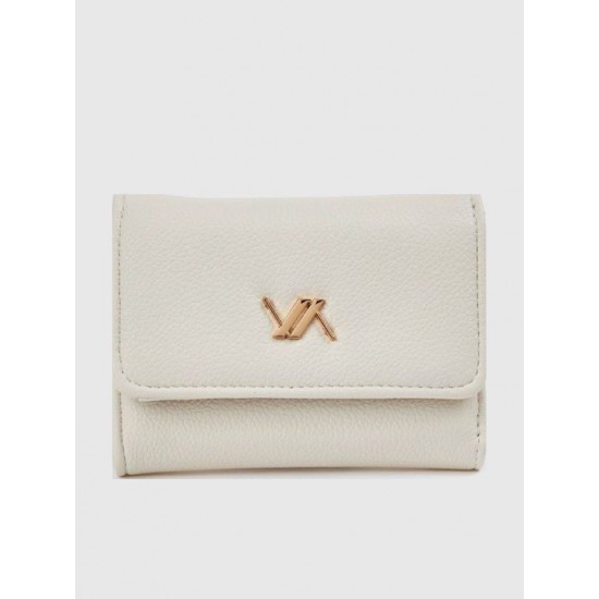 Γυναικείο Πορτοφόλι Verde σε Eκρού Χρώμα 18-1592