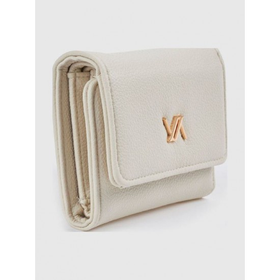 Γυναικείο Πορτοφόλι Verde σε Eκρού Χρώμα 18-1592