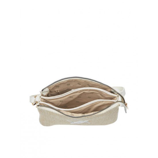 Γυναικεία Τσάντα 'Ωμου σε Εκρού Χρώμα Verde 16-8530