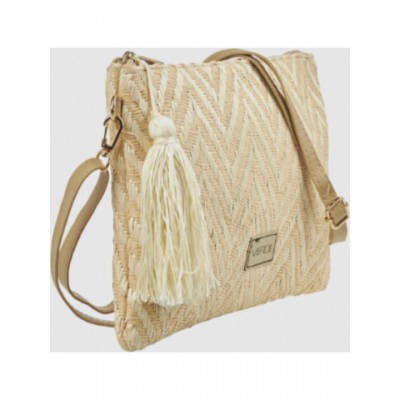 Γυναικεία Τσάντα Χιαστί σε Εκρού Χρώμα Verde 48-0000322