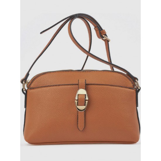 Γυναικεία Τσάντα 'Ωμου σε Κάμελ Χρώμα Verde 16-8556