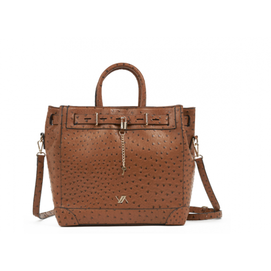 Γυναικεία Τσάντα 'Ωμου σε Κάμελ Χρώμα Verde 16-7601