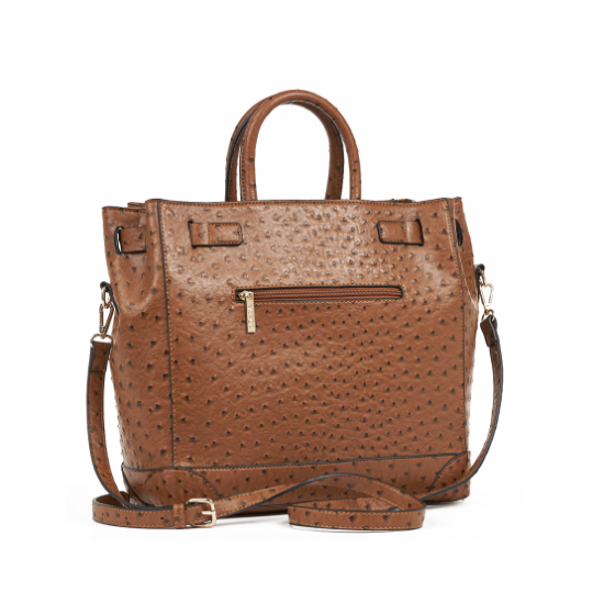 Γυναικεία Τσάντα 'Ωμου σε Κάμελ Χρώμα Verde 16-7601